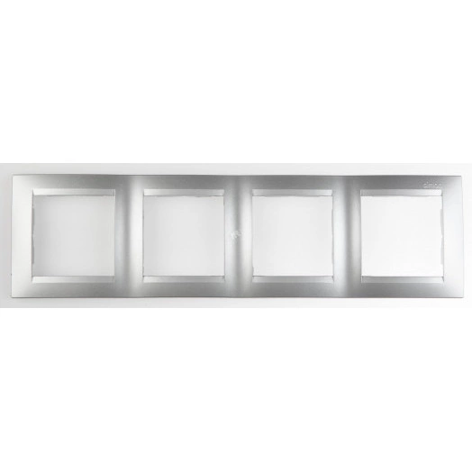 Рамка на 4 поста алюминий