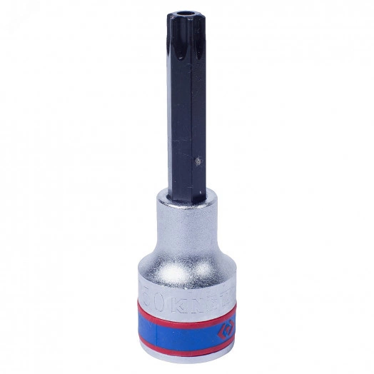 Насадка (бита) торцевая 1/2', TORX, T50, L = 80 мм, с отверстием