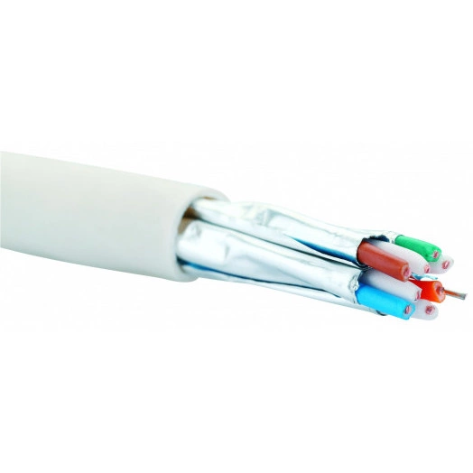 Витая пара категория 6A F/FTP 4 пары LSZH внутренней прокладки белый (500м)