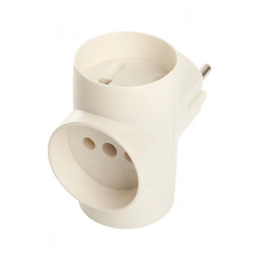 Разветвитель сетевой 3-местный б/з, белый, Stekker