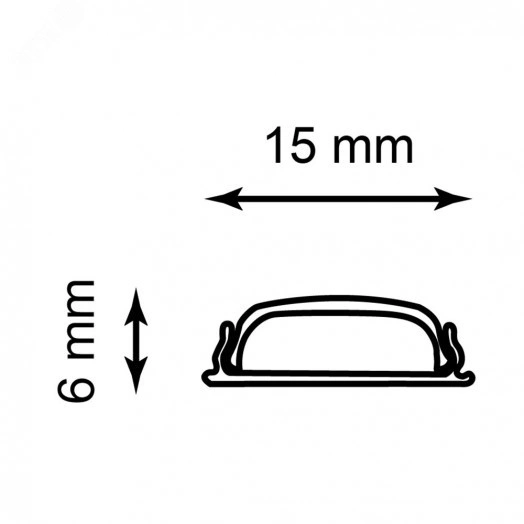 Профиль накладной гибкий алюминиевый 2м серебро матовый экран 2 заглушки 4 крепежа для светодиодных лент Feron