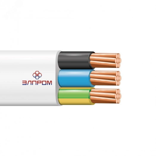 Шнур ШВВП 3х0.75 белый(100м) ТРТС