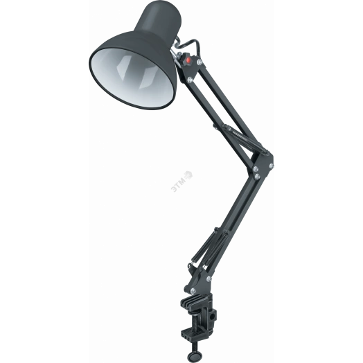 Светильник настольный NDF-C012-60W-BL-E27 на струбцине черный