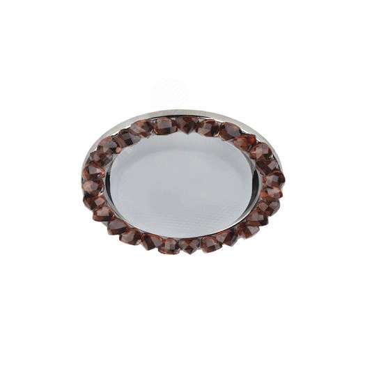 Светильник  под лампу Gx53, 220V,13W, хром/коричневый (40/960) ЭРА