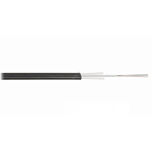 Кабель волоконно-оптический, 8 волокон, SM 9/125 G.657.A1, внешний, плоский с прутками, 1.