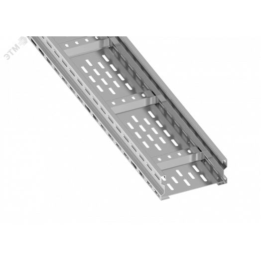 Лоток лестничный с перф.дном LHT 200х80 L=6м S=2,0мм оцинк.