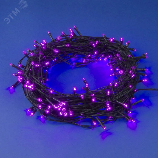 Гирлянда светодиодная 10м ULD-S1000-100/DGA PINK IP20 100 светодиодов Розовый свет Провод зеленый
