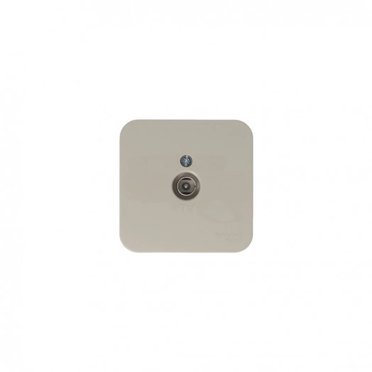 Коннектор BLANCA открытой установки ТВ с изолирующей пластиной, бежевый