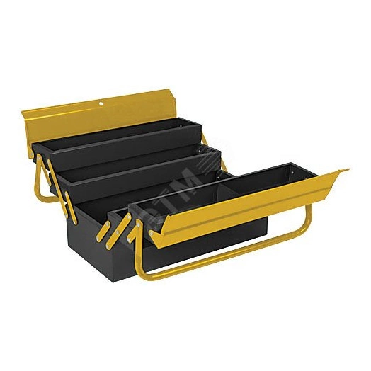 Ящик для инструмента металлический с 4-мя раздвижными отделениями 530х200х200 мм