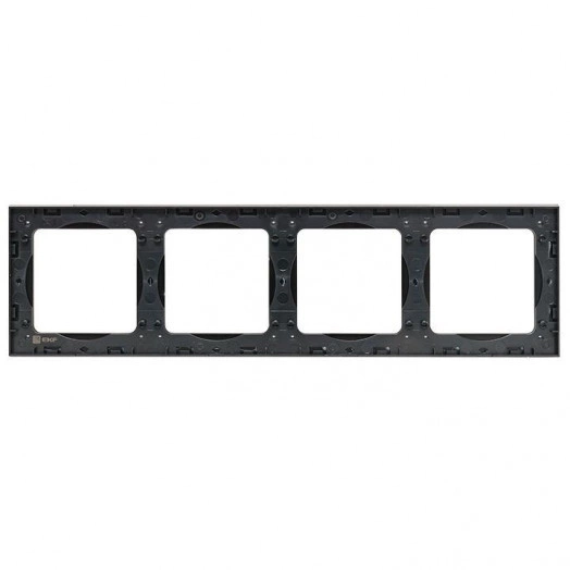 Рамка 4-м Стокгольм металл. черн. PROxima EKF EZM-G-305-10