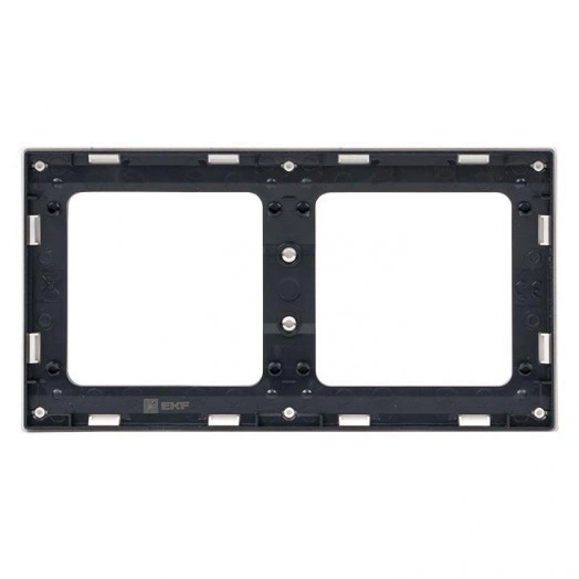 Рамка 2-м Стокгольм бел. с линией цвета черн. PROxima EKF EXM-G-305-10