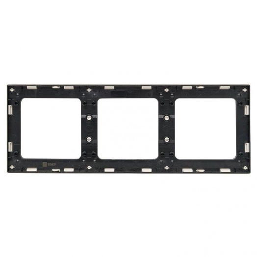 Рамка 3-м Стокгольм бел. с линией цвета черн. PROxima EKF EZM-G-304-20