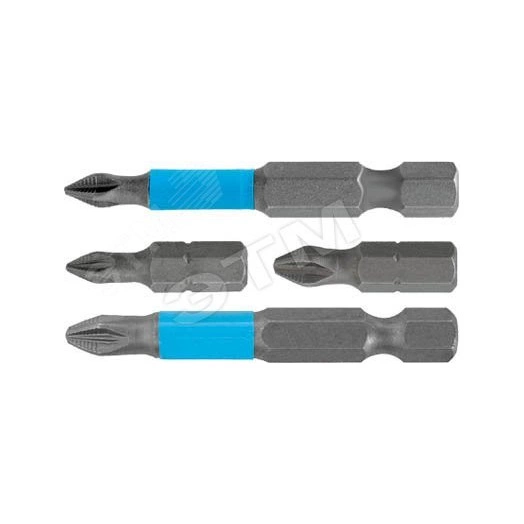 Биты 10 шт, сталь S2, с насечкой, ''Профи'' Н 4 х 50 мм