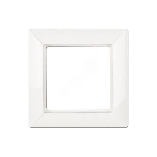 Рамка 1-местная для вертикальной и горизонтальной установки. Серия- Eco Profi. Материал- термопласт. Цвет- белый