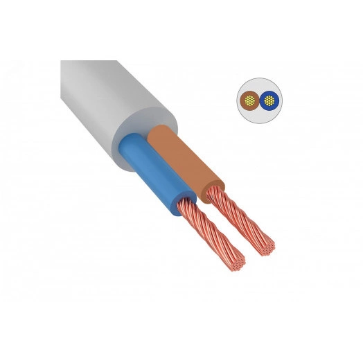 Провод ПВС 2х4-0.660 белый ТРТС