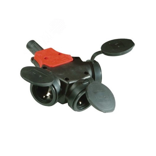 Розетка встраиваемая с безвинтовыми зажимами IP54 16А 2P+E 230В