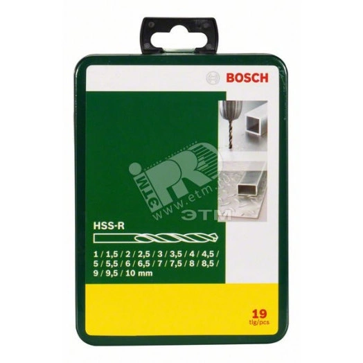 Набор сверл по металлу 1-10мм HSS-R PROMOLIN (19шт)