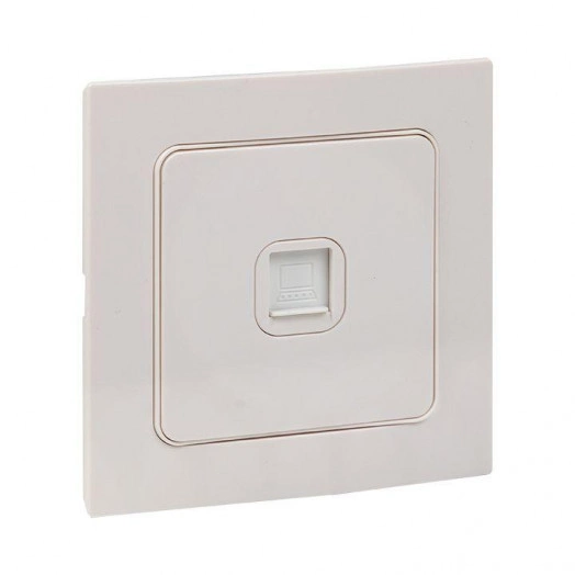 Розетка компьютерная 1-м Стокгольм RJ45 механизм бел. PROxima EKF EYK01-035-10