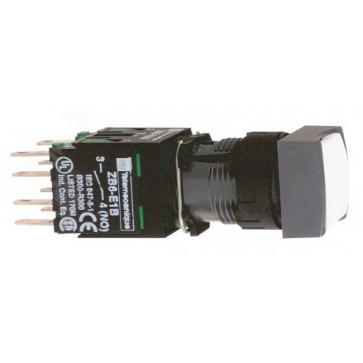 Кнопка 16мм белая