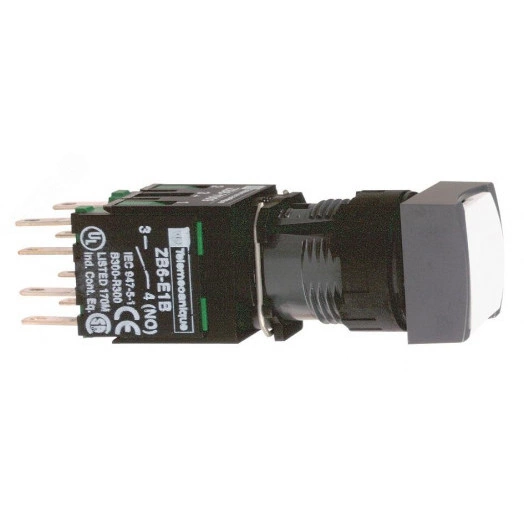 Кнопка 16мм белая