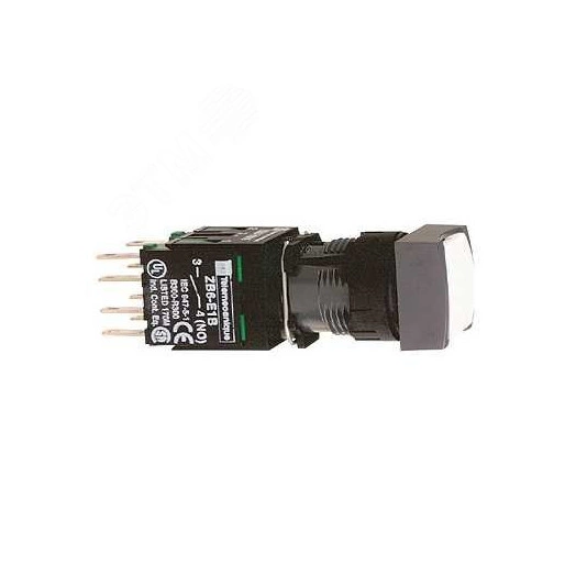 Кнопка 16мм белая