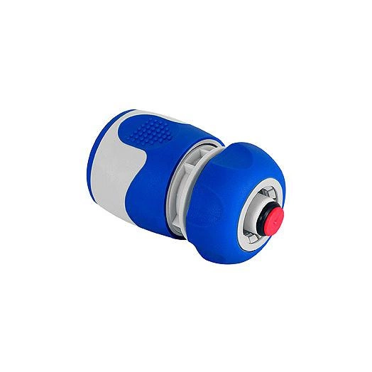 Соединитель-коннектор с аквастопом для шланга 12мм (1/2) пластик TPR (20/200) Green Apple Б0003117