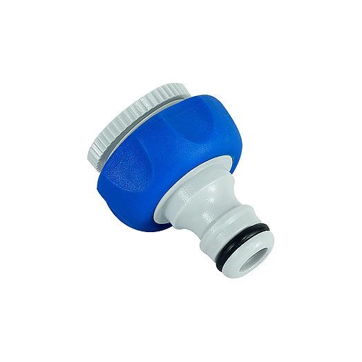 Штуцер резьбовой с переходником 12мм-19мм (1/2-3/4) внутр. резьба. пластик. TPR (20/200) Green Apple Б0003114