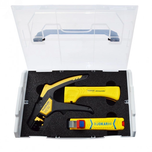 Набор инструмента для снятия изоляции в чемодане (съемник, автоматические клещи, нож)