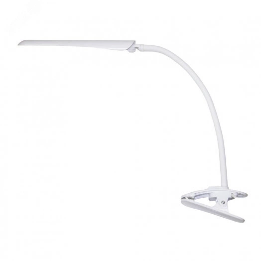 Светильник Гермес ПШ (LED, на прищепке), 8Вт, гибкая стойка 450 мм, сенсорный выкл., белый
