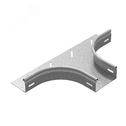 Ответвитель горизонтальный плавный универсальный 400х150, толщ. 1,5 мм, Сендзимир цинк