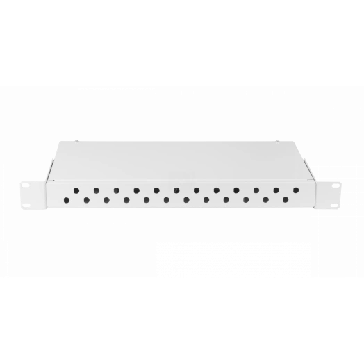 Кросс оптический 19 дюймов, 1U, до 24 FC/ST портов, серый
