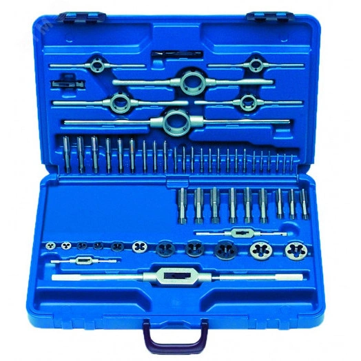 Набор резьбонарезного инструмента No KH45 HSS, 55 пр., M3-M4-M5-M6-M8-M10-M12-M14-M16-M18-M20-M22-M24