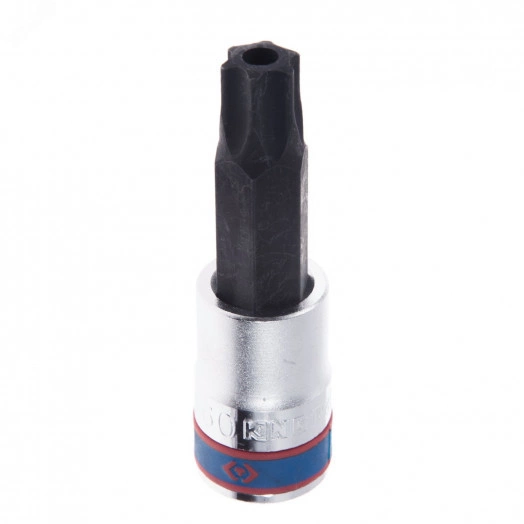 Насадка (бита) торцевая 1/2', TORX, T60, L = 80 мм, с отверстием