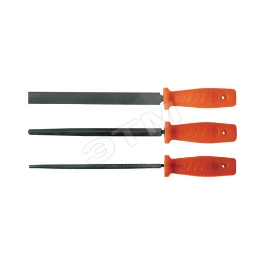 Напильник, пластиковая ручка, трехгранный 150 мм