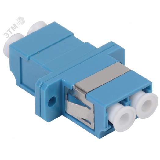 Адаптер проходной LC-LC для одномодового и многомодового кабеля (SM/MM) с полировкой UPC двойного исполнения (Duplex)