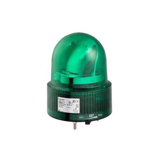 ЛАМПА МАЯЧОК ВРАЩ ЗЕЛЕН 24В AC/DC 120ММ