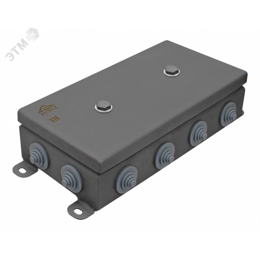 Коробка монтажная КМ IP55-1224, корпус из нержавеющей стали, количество вводов 12