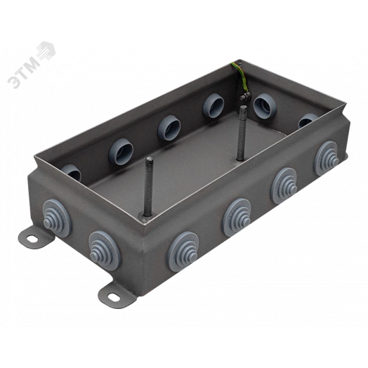 Коробка монтажная КМ IP55-1224, корпус из нержавеющей стали, количество вводов 12