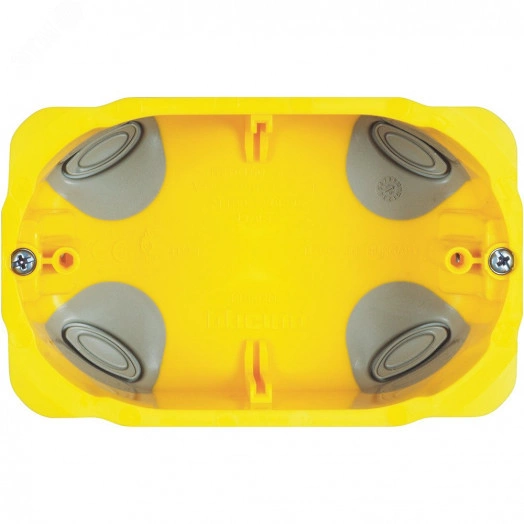 Коробка установочная, для гипсокартона, 3 модуля