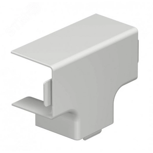 Крышка Т-образной секции кабельного канала WDK 30x30 мм (ПВХ, светло-серый)