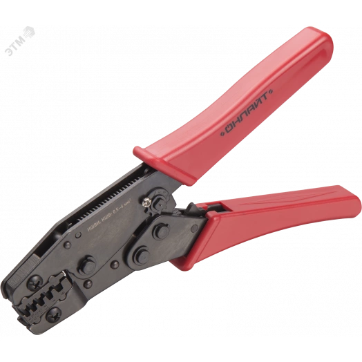 Пресс-клещи для втулочных наконечников 6 мм2 ОНЛАЙТ OHT-Pkv02-M-6