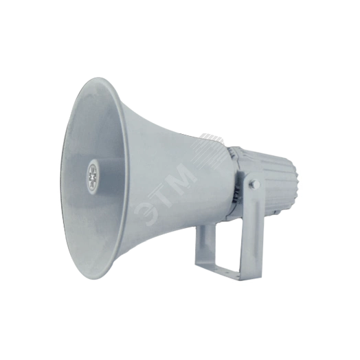Громкоговоритель рупорный уличный алюминиевый 1005025 Вт, 100 В,  D390х410 мм, элемент контроля линии