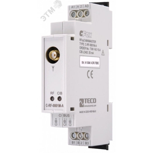 Модуль расширения системы C-RF-0001M-A C-RF-0001M-A: RFox2 Mini Master, CIB / RFox2 интерфейс, type A radio