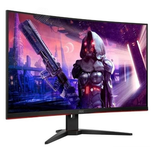 Монитор 31.6'' VA, 2560x1440, 1 мс, 3000:1, 250 КМ/м2, HDMI, DP, изогнутый