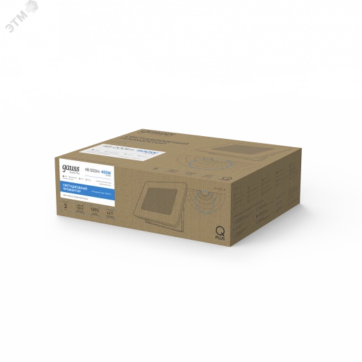 Прожектор светодиодный ДО 400 Вт 48000 Лм 6500К 175-265 В IP65 графитовый LED Qplus Gauss