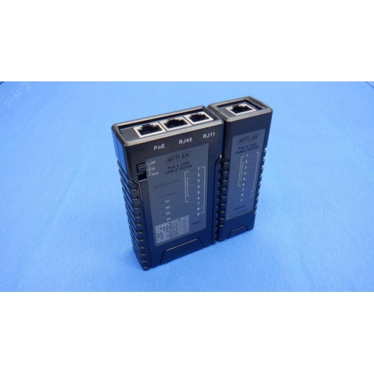 Тестер кабельный UTP/STP, RJ45, RJ12,RJ11, с      функцией определения PoE