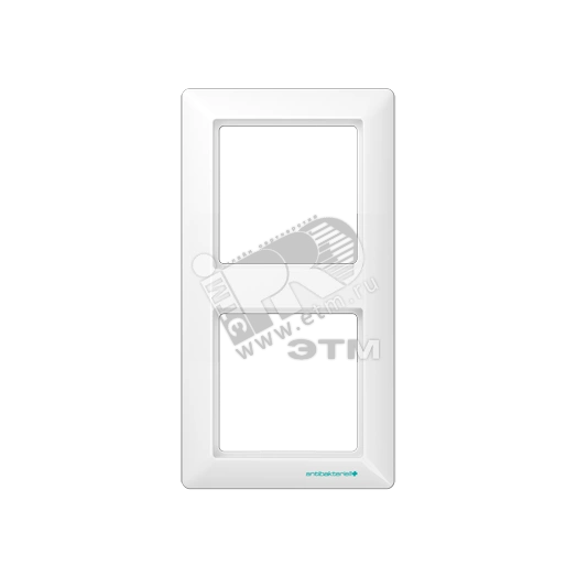 Рамка 2 поста белая