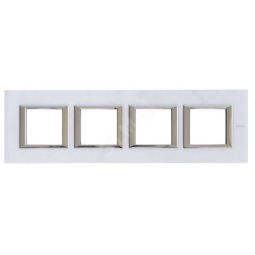 Axolute Рамка 2х4 поста 71мм горизонтальная мрамор