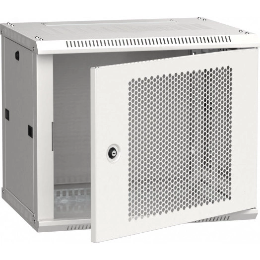 Шкаф LINEA W 9U 600x450 мм дверь перфорированная RAL7035