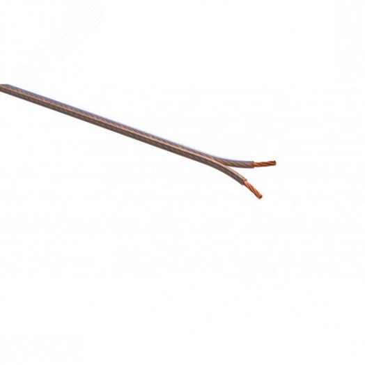 Кабель акустический 2х0.25 прозрачный 100м